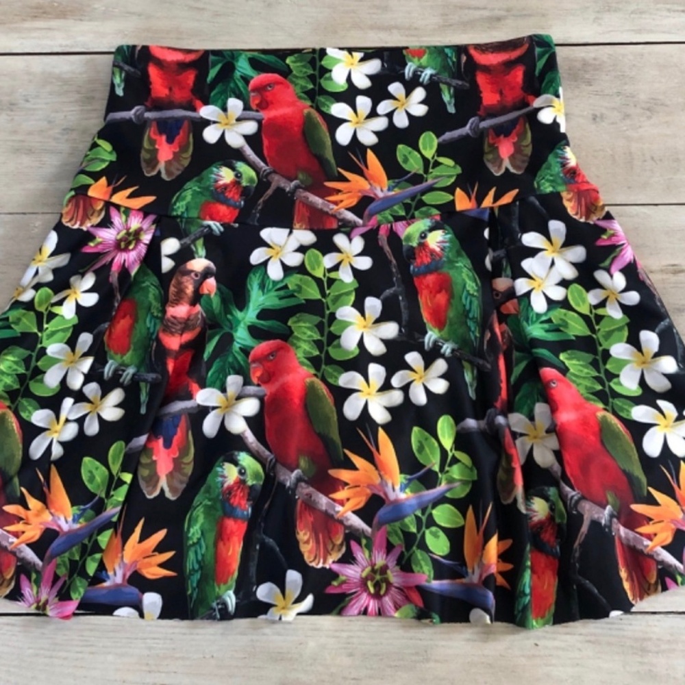 Pickleball Skirt Tropical Floral Built-in Shorts Pockets Lavaloka Tennis NWT